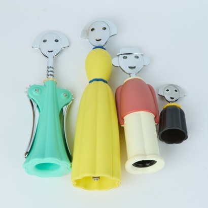 A Set of Four 'Anna' Series Utensils by Alessandro Mendini for Alessi