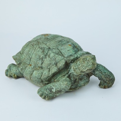 A Bronze Tortoise Sculpture