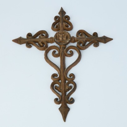 A Decorative Cast-Iron Wall Cross