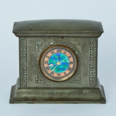 A Pewter Mantle Clock