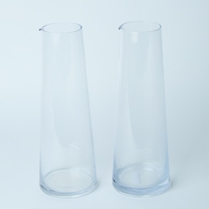 A Pair of Glass Vases