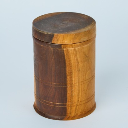 A Turned Wooden Container