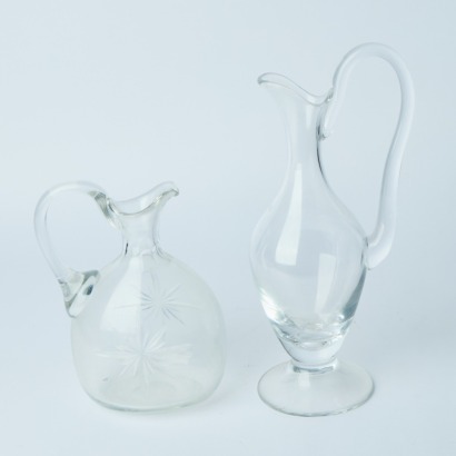 A Pair of Edwardian Style Decanters