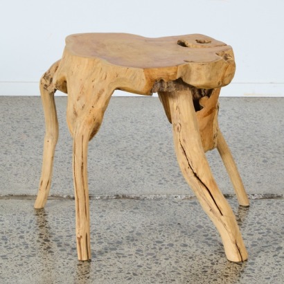 A Teak Root Console Side Table