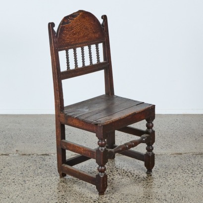 An English Oak Dining Chair, c. 17th-Century
