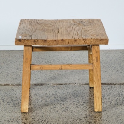 A Primitive Oak Topped Table