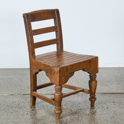 An English Oak Dining Chair, c. 18th-Century