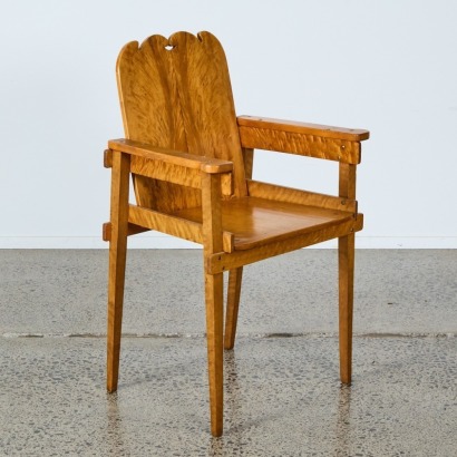 A Mid-Century Walnut Chair