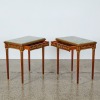 A Pair of French Marble-Topped Bedside Cabinets - 2