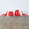 A Set of Four Fibreglass Dining Chairs by Charles and Ray Eames for Modernica - 2