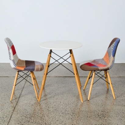 A Set of Eames Style Table and Chairs