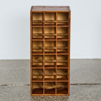 A Vintage Wooden Wine Bottle Rack