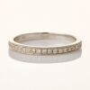 18ct White Gold, Modern, .16ct Diamond Set Band, Size K