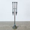 A Large Brutalist Copper Candelabra