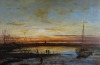 PETRUS VAN DER VELDEN Fishing Boat at Low Tide