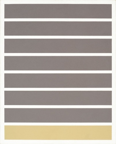 GORDON WALTERS Untitled (XIV) Grey Stripes Abstract