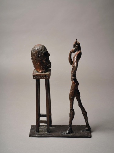 PAUL DIBBLE The Devil Regarding the Bust of Darwin