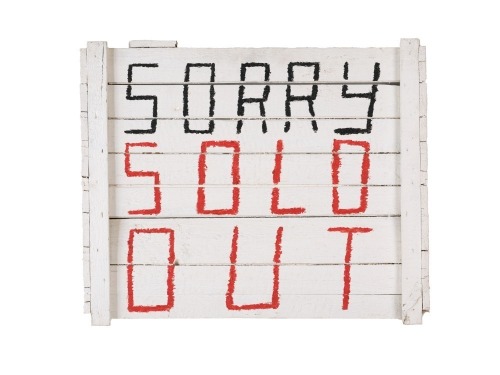 PETER ROBINSON Sorry Sold Out
