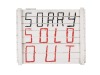 PETER ROBINSON Sorry Sold Out