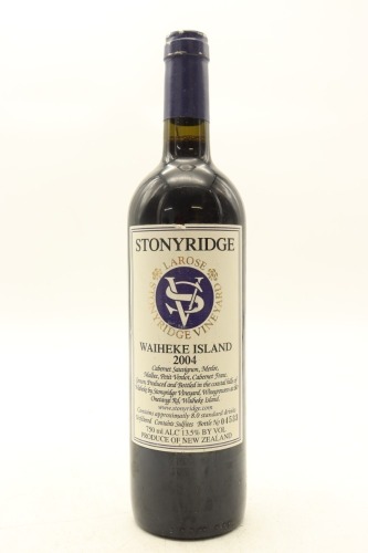 (1) 2004 Stonyridge Vineyard Larose, Waiheke Island