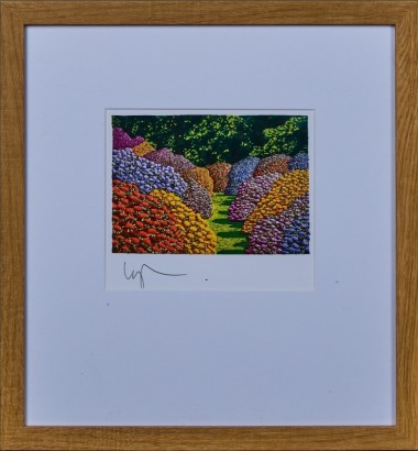 A Signed Karl Maughan Zig Zag Road Reproduction Print