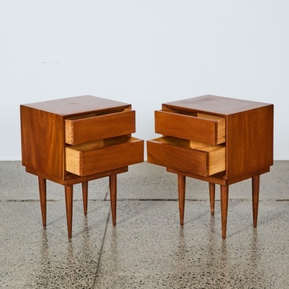 A Pair of Mid-Century Bedside Tables