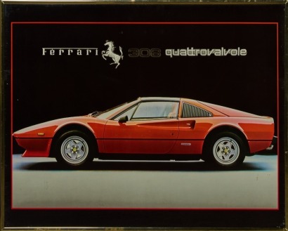 A Vintage Ferrari 308 Quattrovalvole Print