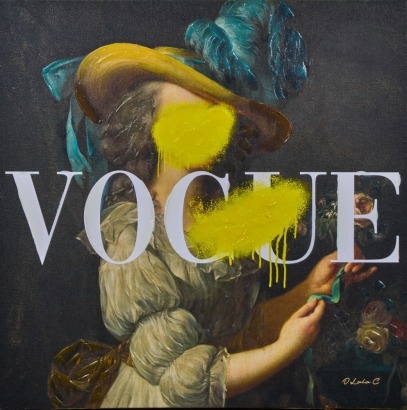 Vogue Mixed Media Print on Stretched Canvas