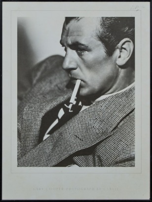 A Framed Print Gary Cooper by C S Bull