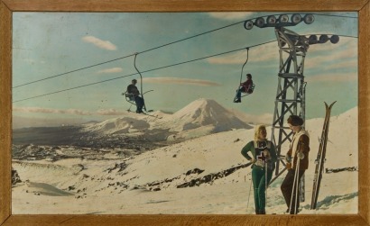 A Retro Style Ski Reproduction Print
