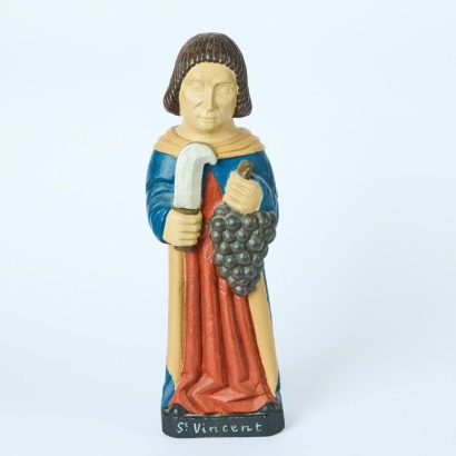 A Plaster Figure of Saint Vincent
