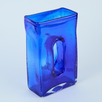 A Cobalt Blue Art Glass Vase