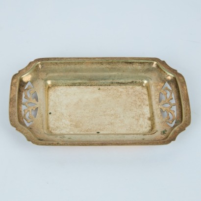 A Metal Tray with Cutout Design