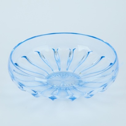 A Winter Blue Glass Bowl