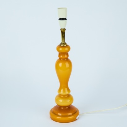 An Amber Glass Lamp