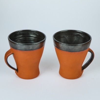 A Pair of Mary Hardwick Smith Early Coffee Mugs