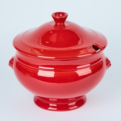 An Emile Henry Round Tureen with Lid