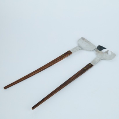 A Pair of Tall Mid-Century Salad Servers