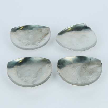 A Set of Four Mid-Century Stelton Candle/Dishes