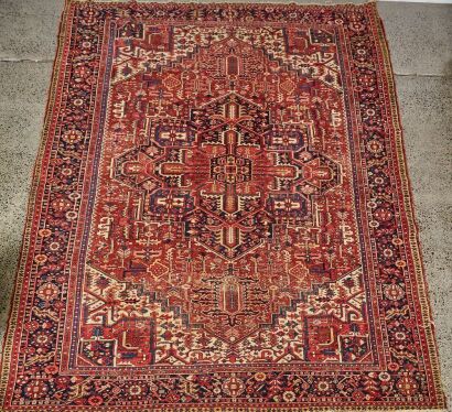 A Vintage X-Large Persian Heriz Rug