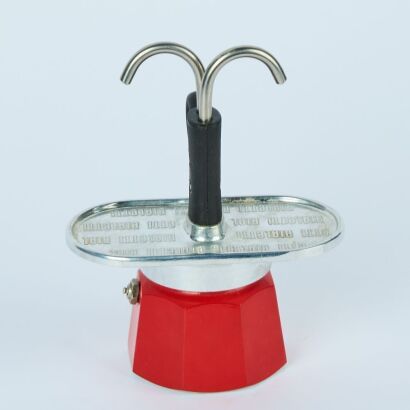 A Bialetti Mini Express in Red