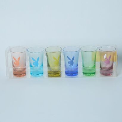 A Box of Six 'Playboy' Short Glass