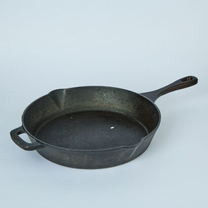 A Solid Cast Iron Pan