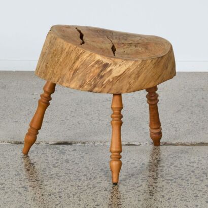 A Pohutukawa Slab Stool