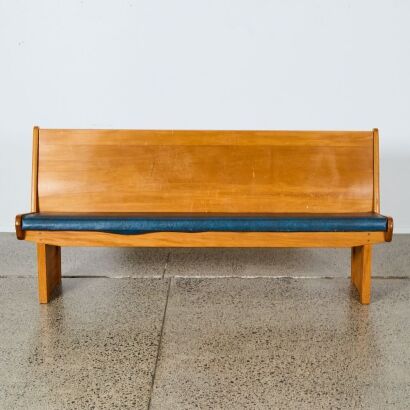 A Mid-Century Rimu Church Pew