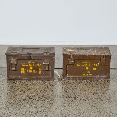 A Pair of Ammunition Boxes