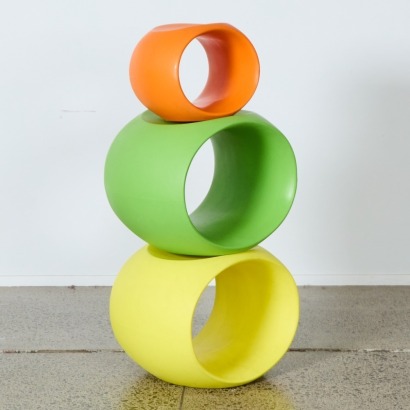 A Trio of Cero Indoor/Outdoor Stools by Steendyk