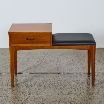 A Mid-Century Mahogany Telephone Table
