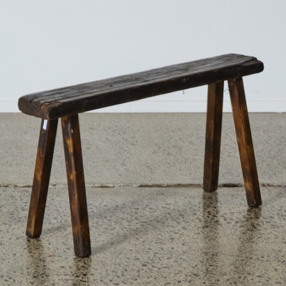 A Rustic Wooden Bench