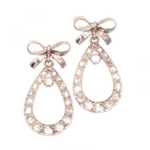 18ct Edwardian Diamond Earrings